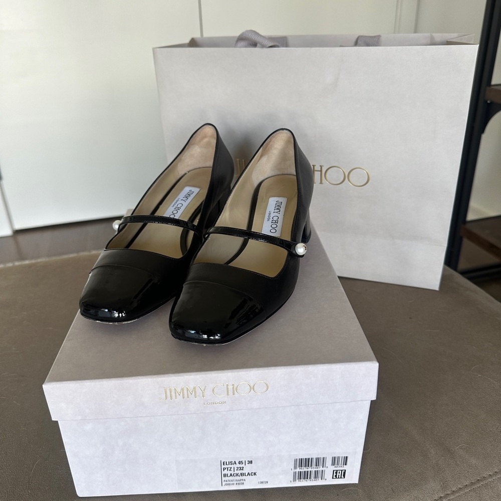 Jimmy Choo Elisa Black Women's Shoes - like new